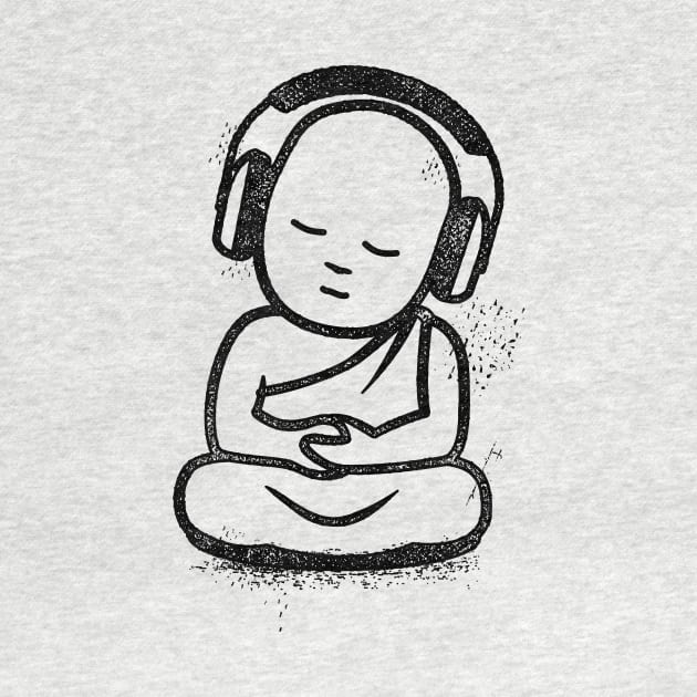 Buddha Headphones - Buddhist Monk DJ by propellerhead